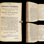 Octavius – Marcus Minucius Felix – 1678 | Early Christian Latin Edition