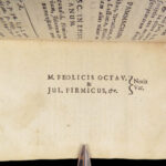 Octavius – Marcus Minucius Felix – 1678 | Early Christian Latin Edition