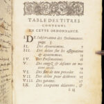 Ordonnances de Louis XIV – France – 1667 | First Edition of French Laws