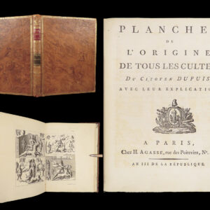 L'origine de tous les cultes – Dupuis – 1794 | Atlas Volume, 22 Engravings