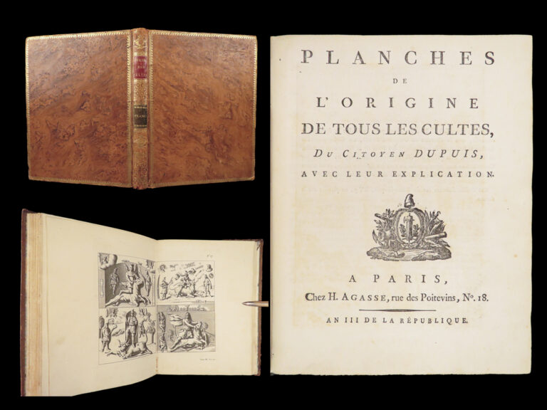 Image of L’origine de tous les cultes – Dupuis – 1794 | Atlas Volume, 22 Engravings