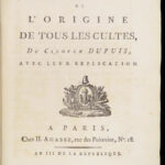 L’origine de tous les cultes – Dupuis – 1794 | Atlas Volume, 22 Engravings