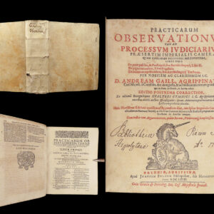 Practicarum Observationum – Gaill – 1668 | First Survey of Chamber Court Law