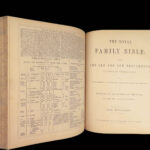 The Royal Family Bible – Holy Bible – 1860 | Folio Leather with Maps and Plates