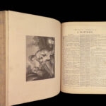 The Royal Family Bible – Holy Bible – 1860 | Folio Leather with Maps and Plates