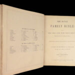 The Royal Family Bible – Holy Bible – 1860 | Folio Leather with Maps and Plates