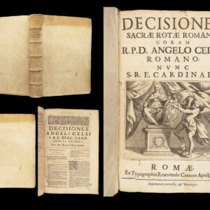 Decisiones Sacrae Rotae Romanae – Catholic Church – 1668 | Vellum Folio
