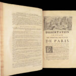 Histoire de la Ville de Paris – Michel Félibien – 1725 | First Edition | Enormous Tomes