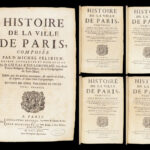 Histoire de la Ville de Paris – Michel Félibien – 1725 | First Edition | Enormous Tomes