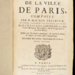 Histoire de la Ville de Paris – Michel Félibien – 1725 | First Edition | Enormous Tomes