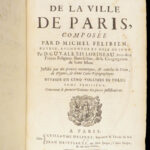 Histoire de la Ville de Paris – Michel Félibien – 1725 | First Edition | Enormous Tomes