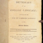 A Dictionary of the English Language – Noah Webster – 1807 | First Edition