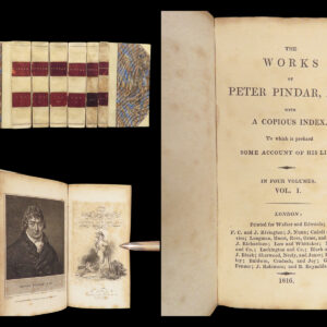 The Works of Pindar, Thomson, and Young – 1816 | Beautiful Vellum Display, 6 volumes