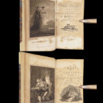 The Works of Pindar, Thomson, and Young – 1816 | Beautiful Vellum Display, 6 volumes