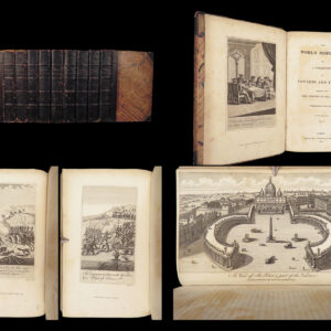 The World Displayed – Famous Voyages – 1814 | Columbus, Drake | Illustrated 9v