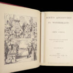 1878 Alice in Wonderland Lewis Carroll Tenniel Illustrated Fantasy Classic