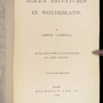 1878 Alice in Wonderland Lewis Carroll Tenniel Illustrated Fantasy Classic