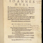 Joannes Huss de anatomia antichristi – Jan Hus – 1524 | Martin Luther & John Wycliffe
