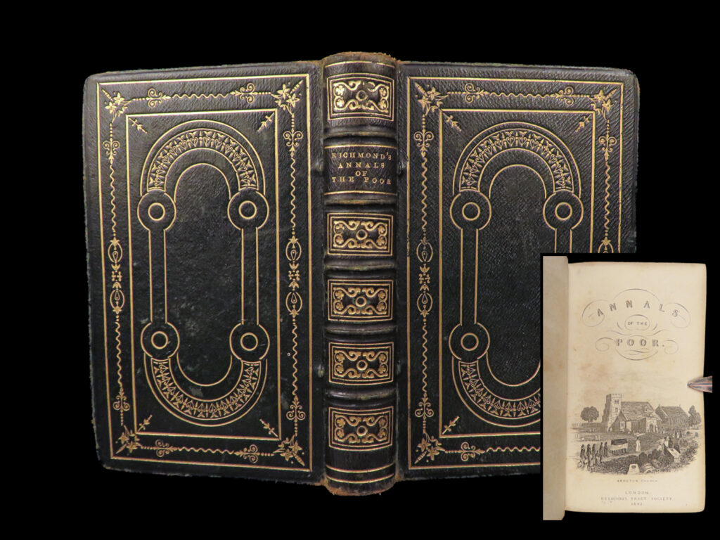 Annals of the poor – legh richmond – 1842 | beautiful binding, influential literature | legh richmond’s annals of the poor (1842) published by the religious tract society includes five influential christian tales, with engraved plates in a gilt leather binding.