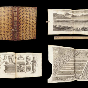 Collection of Bible Illustrations – French – ca.1775 | Leather Binding, Maps & Plates