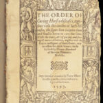 Offices Belonging to Horsemanship – Blundeville – 1597 | First Edition, Curing & Dieting Horses