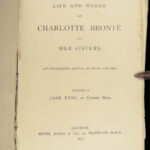 1876 BRONTE Novels Jane Eyre Wuthering Heights Shirley Feminism Villette 6v