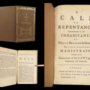 A Call to Repentance – William Penn – 1745 | Quaker Doctrine & Protestant Morals