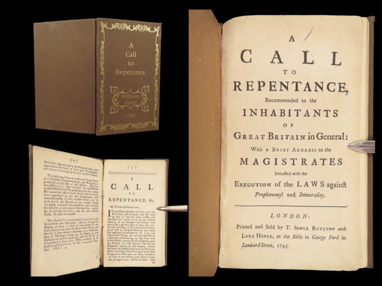 Image of A Call to Repentance – William Penn – 1745 | Quaker Doctrine & Protestant Morals