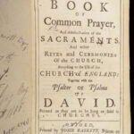 The Book of Common Prayer – Church of England – 1722 | John Baskett Holy Bible