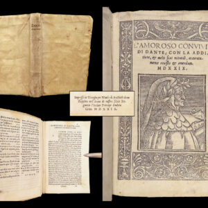 L'amoroso Convivio – Dante Alighieri – 1529 | First Zoppino Edition