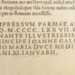 De Officiis – Cicero – 1477 | Complete Incunable, First Parma Edition