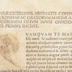 De Officiis – Cicero – 1477 | Complete Incunable, First Parma Edition