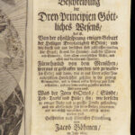De tribus principiis – Jakob Böhme – 1730 | Early German Mystical Philosophy