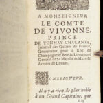 Les devoirs militaires – de La Fontaine – 1675 | First Edition, Illustrated