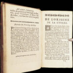 Les devoirs militaires – de La Fontaine – 1675 | First Edition, Illustrated