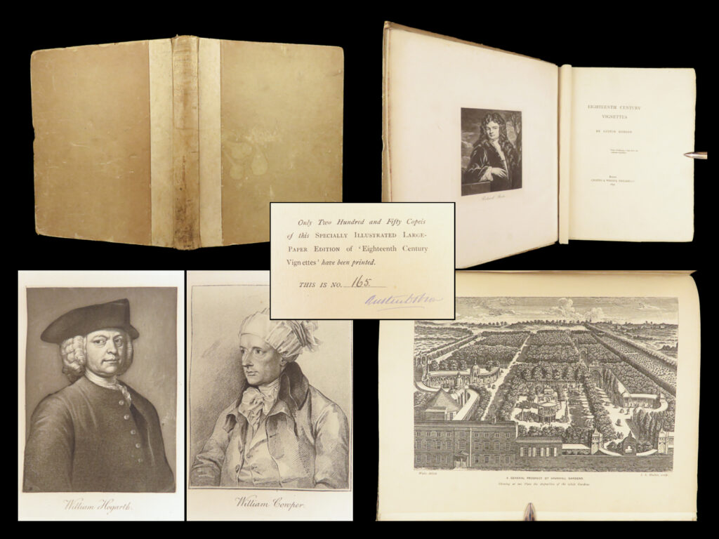 Eighteenth century vignettes – austin dobson – 1892 | signed, limited first edition | eighteenth century vignettes by austin dobson (1892), a signed, large-paper first edition limited to 250 copies, features essays on 18th-century figures and events with seven engraved portraits.