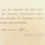 Eighteenth Century Vignettes – Austin Dobson – 1892 | Signed, Limited First Edition