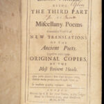 Examen Poeticum – John Dryden & Others – 1693 | First Edition Miscellany