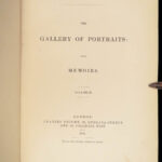 The Gallery of Portraits with Memoirs – 1833 | First Edition w/ Steel Engravings, 7 Volumes