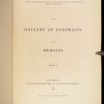 The Gallery of Portraits with Memoirs – 1833 | First Edition w/ Steel Engravings, 7 Volumes