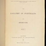 The Gallery of Portraits with Memoirs – 1833 | First Edition w/ Steel Engravings, 7 Volumes
