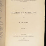 The Gallery of Portraits with Memoirs – 1833 | First Edition w/ Steel Engravings, 7 Volumes