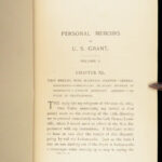 Personal Memoirs of U.S. Grant – Ulysses S. Grant – 1885–86 | First Edition in Green cloth