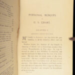 Personal Memoirs of U.S. Grant – Ulysses S. Grant – 1885–86 | First Edition in Original Leather