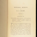 Personal Memoirs of U.S. Grant – Ulysses S. Grant – 1885–86 | First Edition in Original Leather