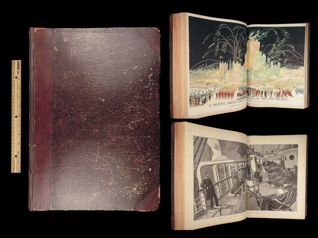 Harper’s weekly – 1888 | first edition | illustrated american history | 1888 bound annual edition of harper’s weekly, illustrated with engravings; includes west point cavalry reports, boston massacre commemoration, naval torpedo testing, and leadville, colorado history.