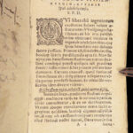 Works of Hesiod – 1591 | Hesiodus Theogony in Greek & Latin | Tooled Vellum