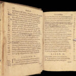 Works of Hesiod – 1591 | Hesiodus Theogony in Greek & Latin | Tooled Vellum