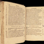 Works of Hesiod – 1591 | Hesiodus Theogony in Greek & Latin | Tooled Vellum