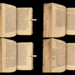 Works of Hesiod – 1591 | Hesiodus Theogony in Greek & Latin | Tooled Vellum